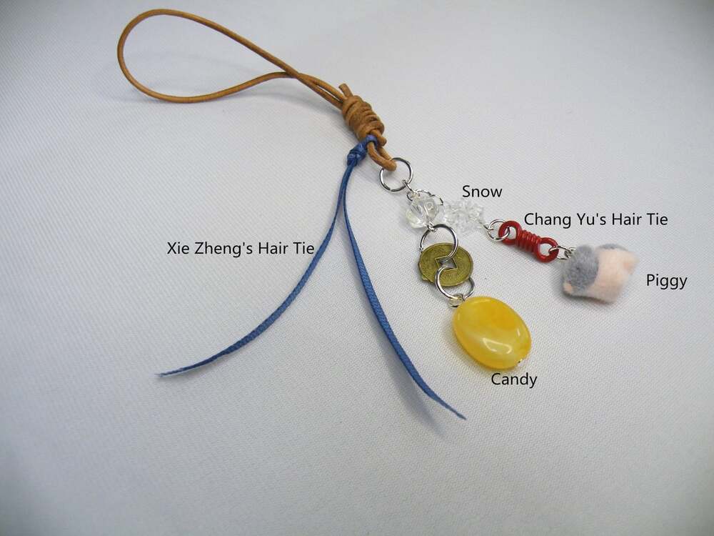 Pursuit of Jade Keychain, Xie Zheng Bag Charm, Zhang Linghe Fan Accessory